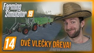DVĚ VLEČKY DŘEVA! | Farming Simulator 19 #14