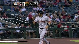 SF@ARI: Posey hits an RBI single to left field