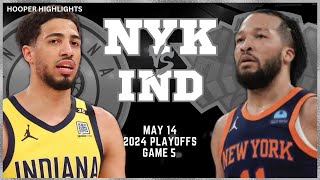New York Knicks vs Indiana Pacers Full Game 5 Highlights | May 14 | 2024 NBA Playoffs screenshot 1