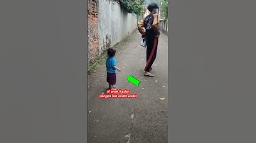 demi anak rela teriak teriak panggil ondel-ondel #shorts