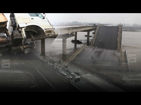 ჩანგრეული ხიდი ავტომაგისტრალზე | მთავრობა წყალში ჩაყრილ მილიონებზე პასუხისმგებლობას იხსნის