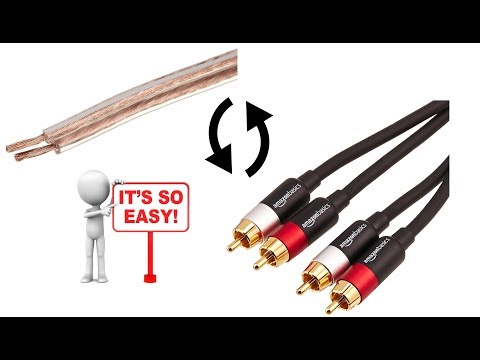 Connecter le fil de haut-parleur à RCA - Simple