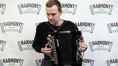 Converter Free Bass and Stradella Button Accordion, Bayan Yunost 80 Bass, Lightweight for Beginners