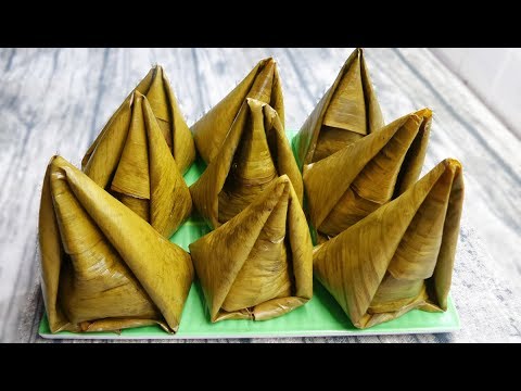 Món Ăn Ngon - BÁNH ÍT MIỀN TÂY, cách gói bánh ít | size m váy là bao nhiêu kg