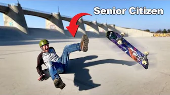Teaching My Dad How To Skateboard...