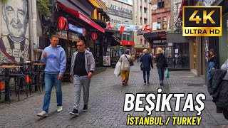 İstanbul Turkiye Besiktas Walking Tour [4K Ultra HD/60fps]