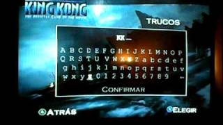 Poniendo trucos en King Kong ps2