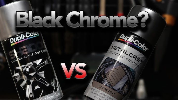 How to Spray Paint Chrome Black 