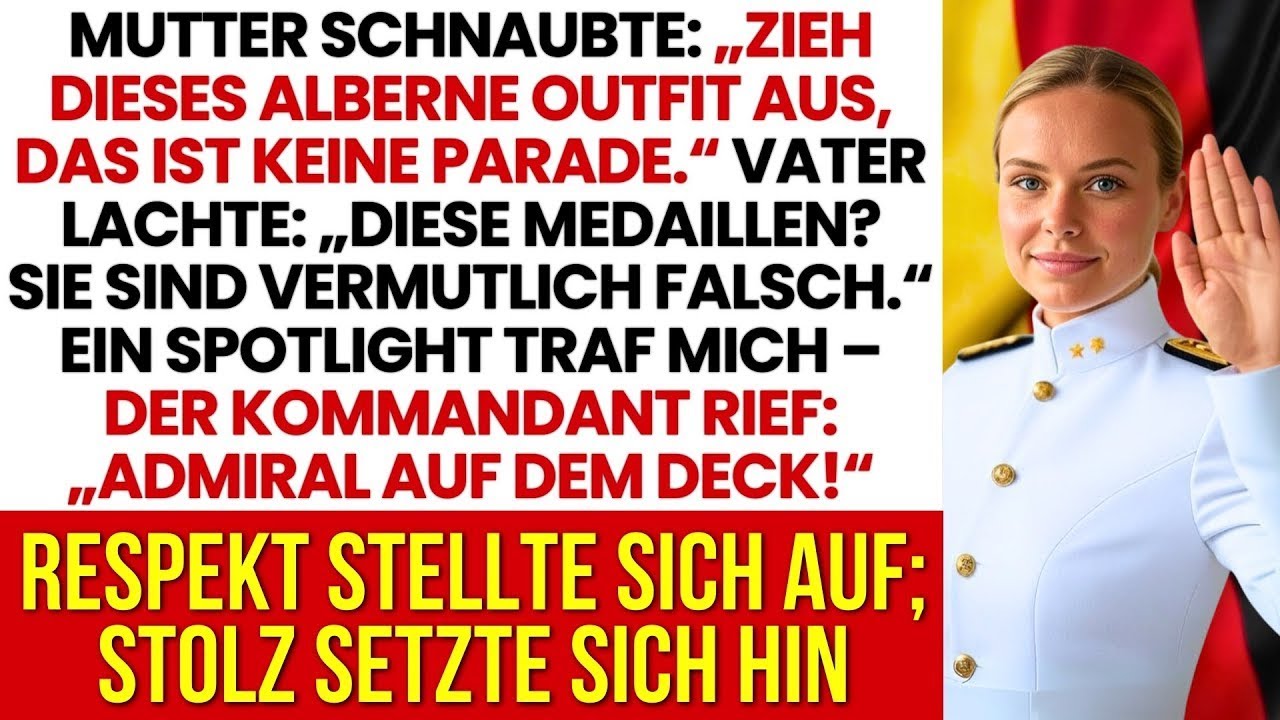 Meine Familie verspottete meine Militärhochzeit – bis der Kommandant rief: „Admiral an Deck!“
