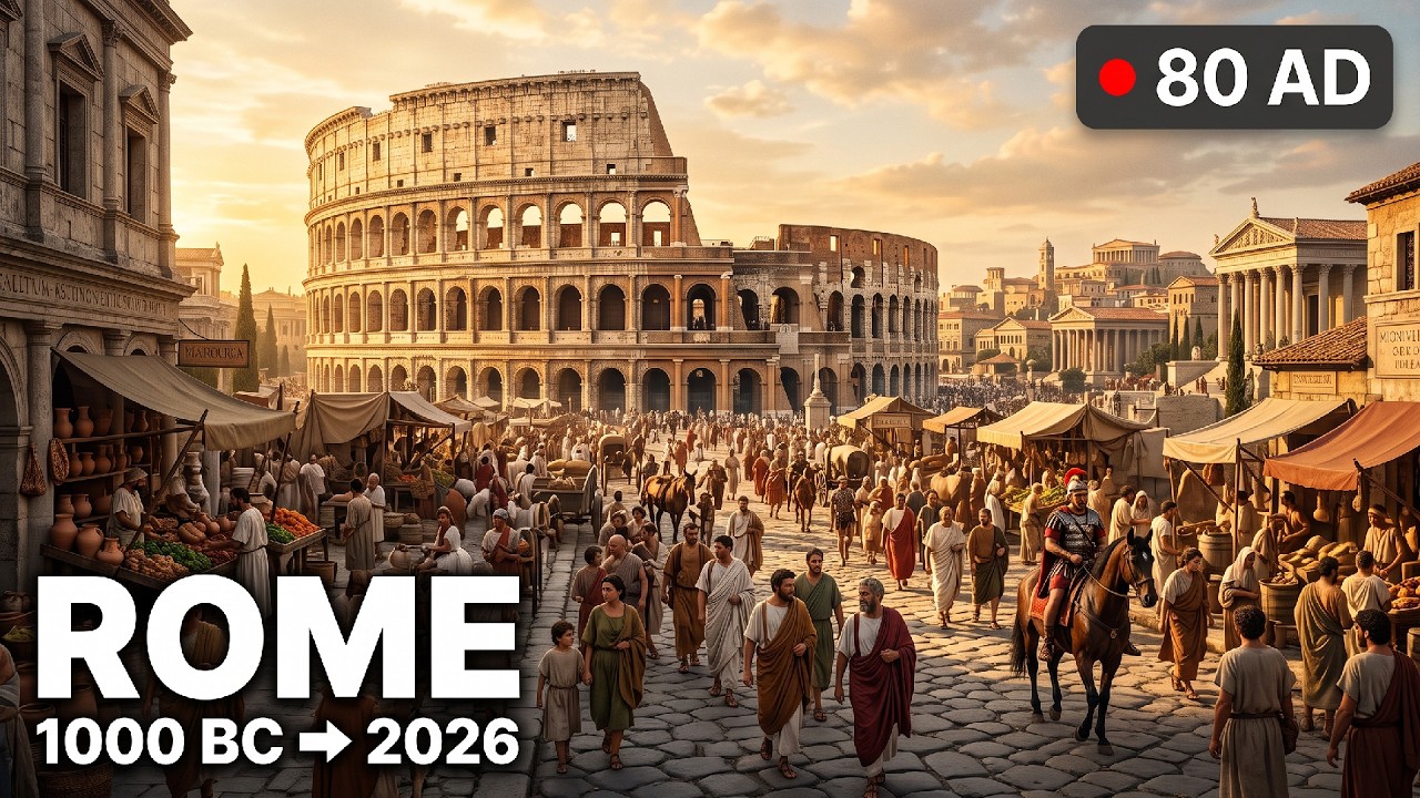 Evolution of Rome | The Colosseum Valley (Fixed-Camera Timelapse)