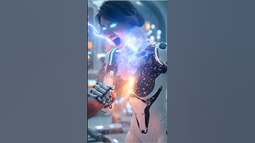 Android short circuit — shocking moment 😱⚡#AIgirl #RobotFail #Viral