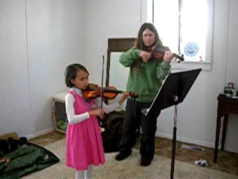 Violin Lesson March 27, 2009 010