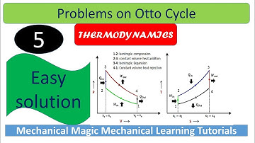 OTTO CYCLE| PROBLEM ON OTTO CYCLE|GTU EXAM|EFFICIENCY OF OTTO CYCLE|THERMODYNAMIC  PROBLEMS