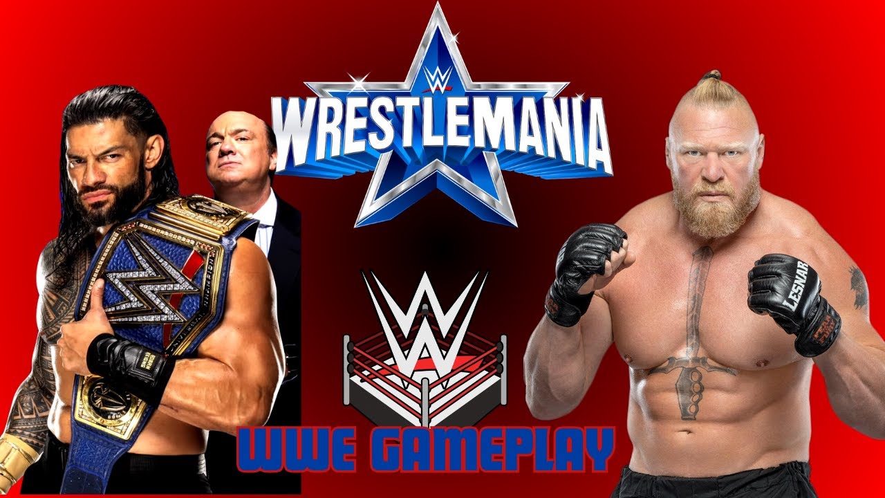 WWE GAMEPLAY |Roman Reigns vs Brock lesner| Wrestlemania EDIT & FEATURED BY SHEIKH UBAID