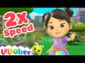 Sped Up Song To Help Deal With Your Emotions | Nursery Rhymes | Lellobee ABC