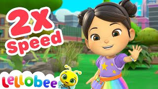 Sped Up Song To Help Deal With Your Emotions | Nursery Rhymes | Lellobee ABC