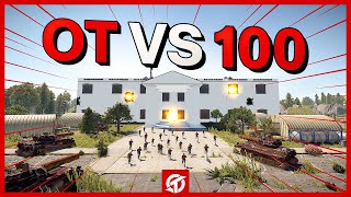 Can 100 Players Defend the White House Against the BEST CLAN in Rust? (OT)