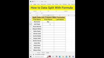 How to Data Split With Formulas | Excel Hack 2024 | Split Column without Flash Fill  | Excel Tips |