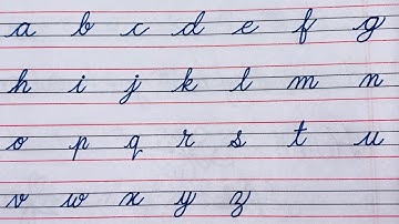 How to write English Small Letters |  Cursive Writing a to z | A to Z | Cursive Handwriting |abc ABC
