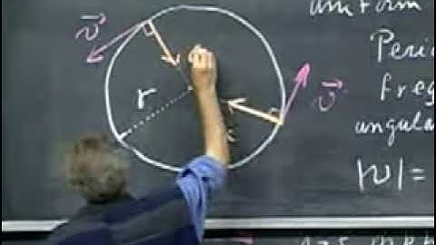 MIT Prof. Walter Lewin explains circular motion