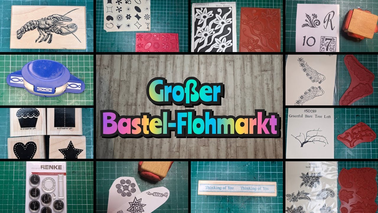Großer Bastel- Flohmarkt: Stempel,  Stanzen,  Stanzer, Papier & mehr (viele namhafte Marken)