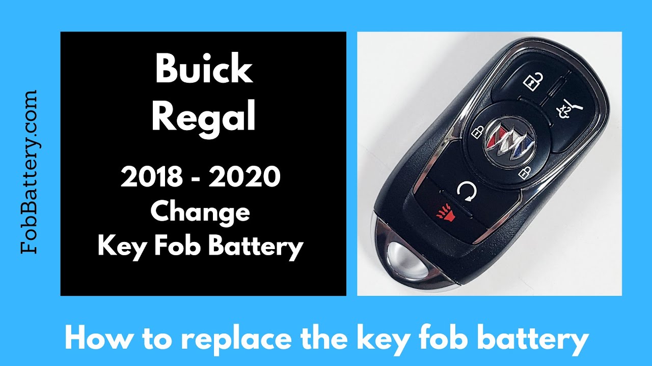 Buick Regal Key Fob Battery Replacement (2018 - 2020) - YouTube