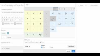 How to Author a Cloze Chemistry Question