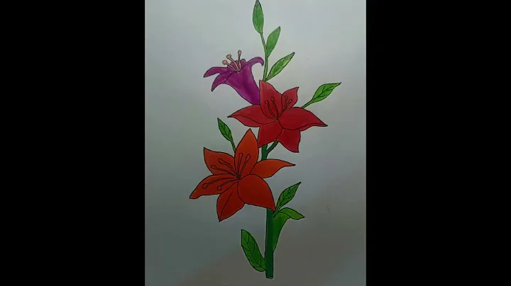 Depth Green Leaves painting process / Summer landscape painting / Leaf painting process / Botanical