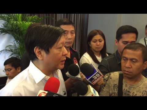 Marcos: Aquino knows everything about Mamasapano incident