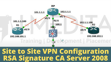 Site to Site VPN Configuration with RSA Signature Microsoft CA Server 2008