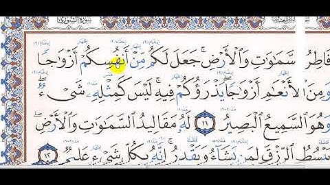 تلاوة سورة الشورى 8 13 صف 5 2