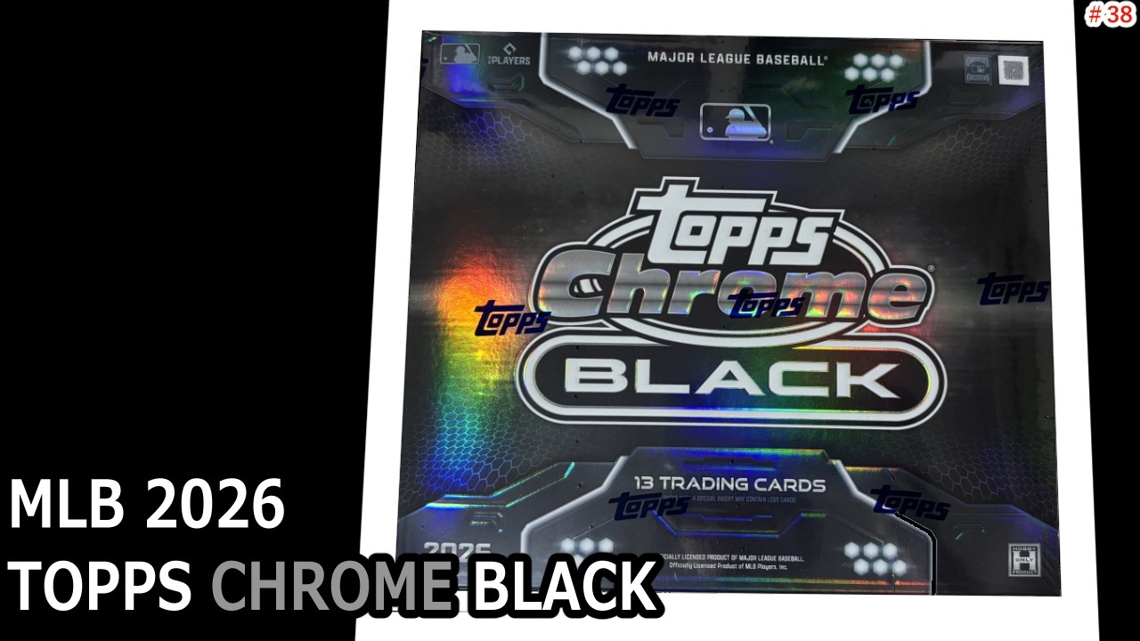 TOPPS] MLB 2026 TOPPS CHROME BLACK Unboxing Video - YouTube