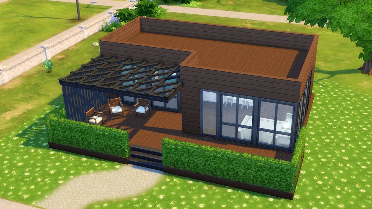 The Sims 4 - Starter Home | Speed Build | House Building - YouTube