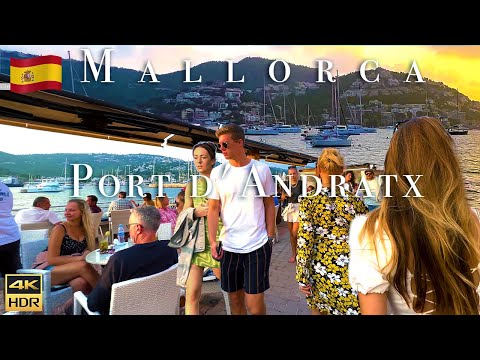 🇪🇸 Port d'Andratx October 2022 4K Walk - Mallorca, Balearic Islands, Spain