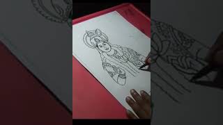 lord vishnu painting drawing #shorts