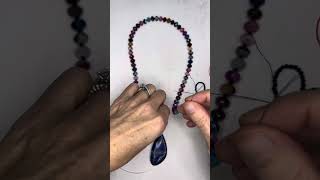 DIY Lapis &amp; Agate Necklace Tutorial