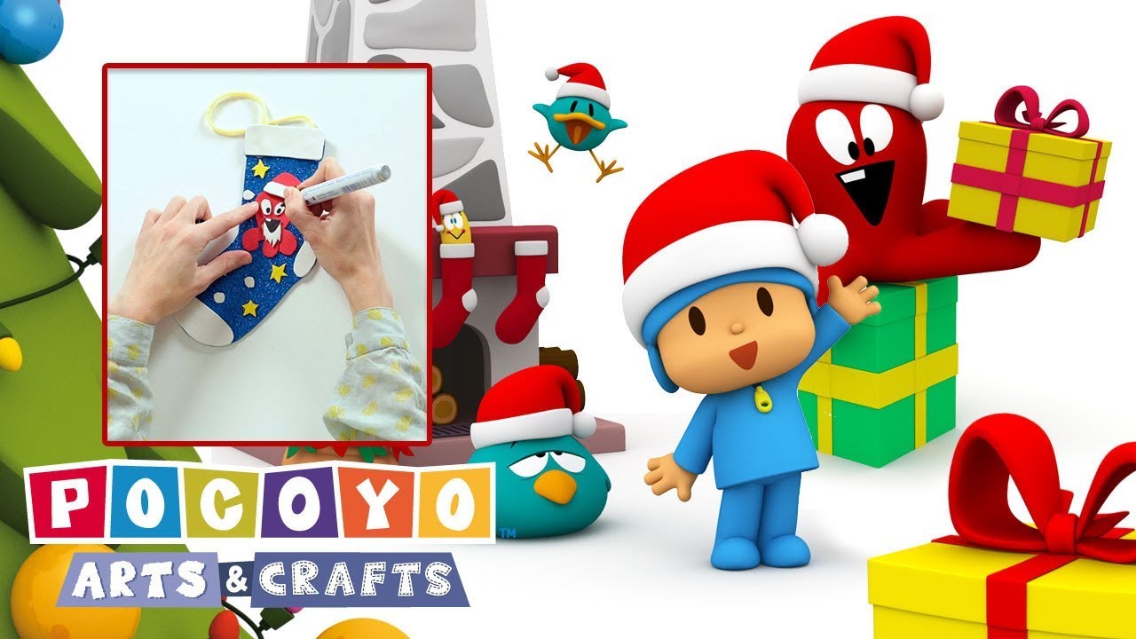 Pocoyo Arts & Crafts: Meia de Natal de Pulpo infantile systemic hyalinosis