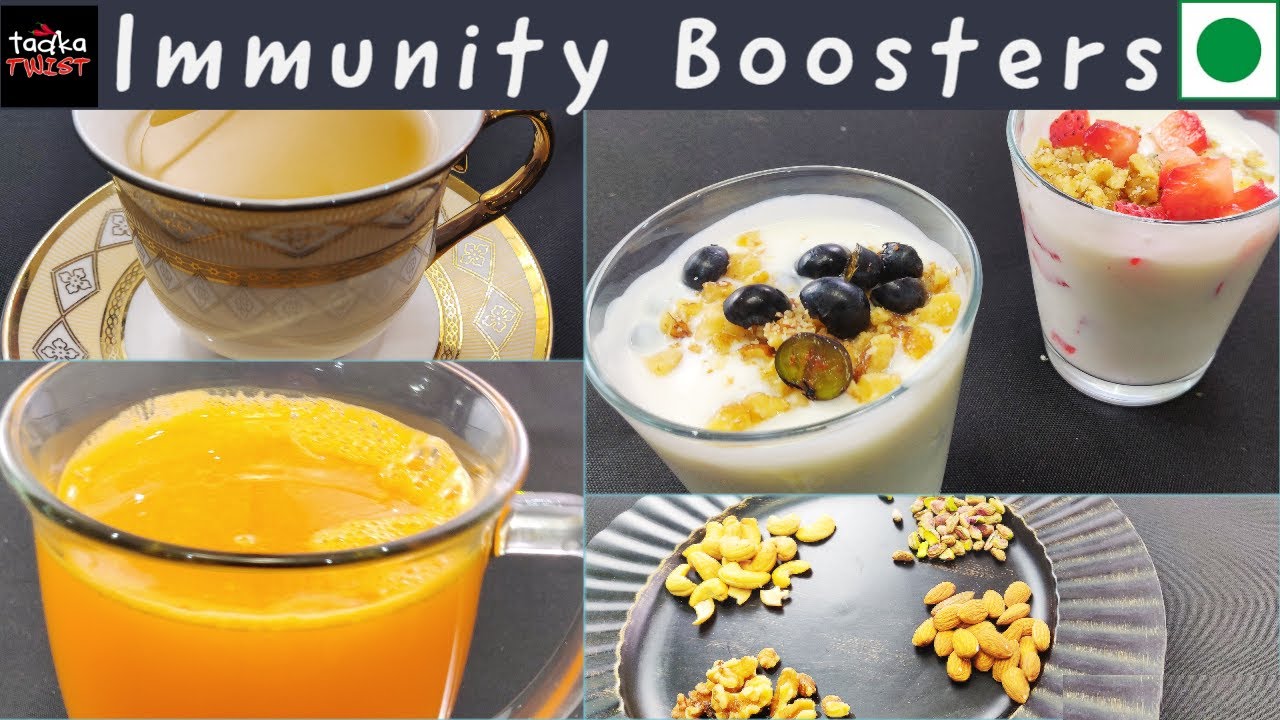Common Immunity Boosting Foods | Daily Healthy Foods & Drinks - YouTube