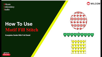 How to use motif fill stitch in Wilcom embroidery studio | Nadeem Talk