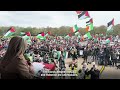 Michelle oneill addresses enormous palestine solidarity rally in london