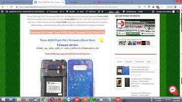 Download and Install Tinmo W200 Stock Firmware ROM (Flash File) MT6580