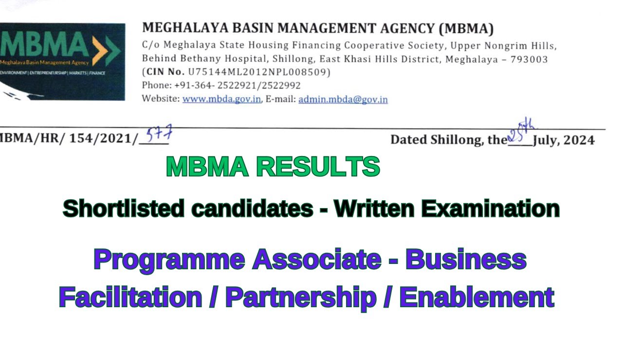MBMA RESULTS | SHORTLISTED CANDIDATES | PROGRAMME ASSOCIATE | BUSINESS ...