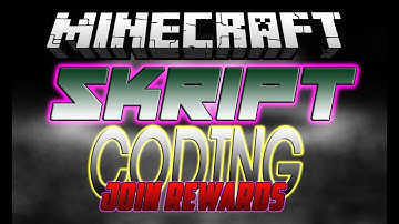 Minecraft Skript Coding - Join Rewards