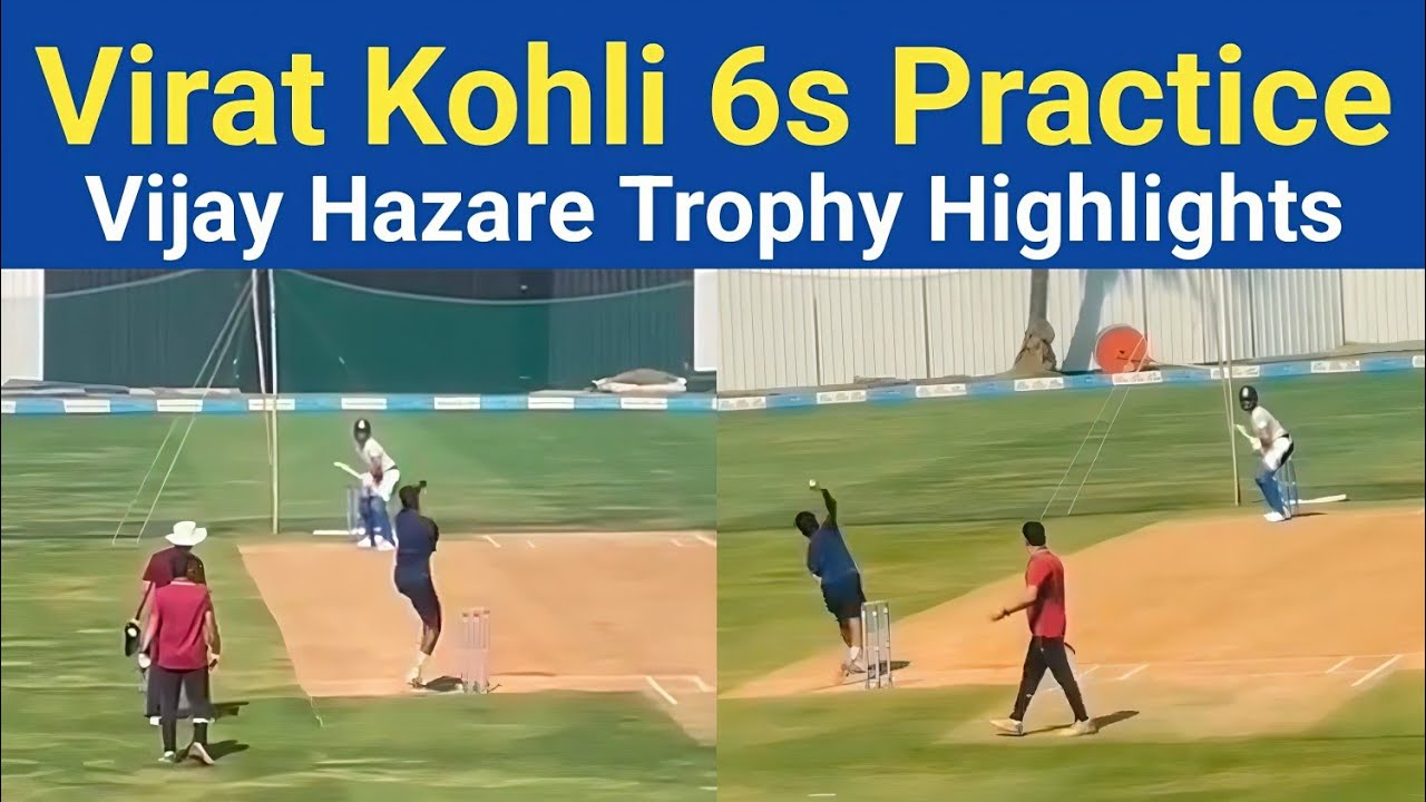 Virat Kohli Practice Hard Today For Vijay Hazare Trophy | Virat ...