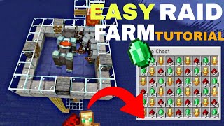 Minecraft easiest raid farm in 1.21.6 in bedrock & java edition || Minecraft || NQ GAMERS.