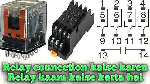 4 changeover relay | relay connection | how work relay | how find common no nc point in relay