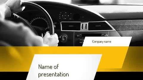 Driving a Car PowerPoint Template