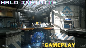 Halo Infinite Multiplayer Gameplay vs ODST Bots ( Recharge Map )