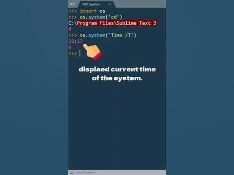 Python: Execute OS Commands Directly From Python Program Using OS ...