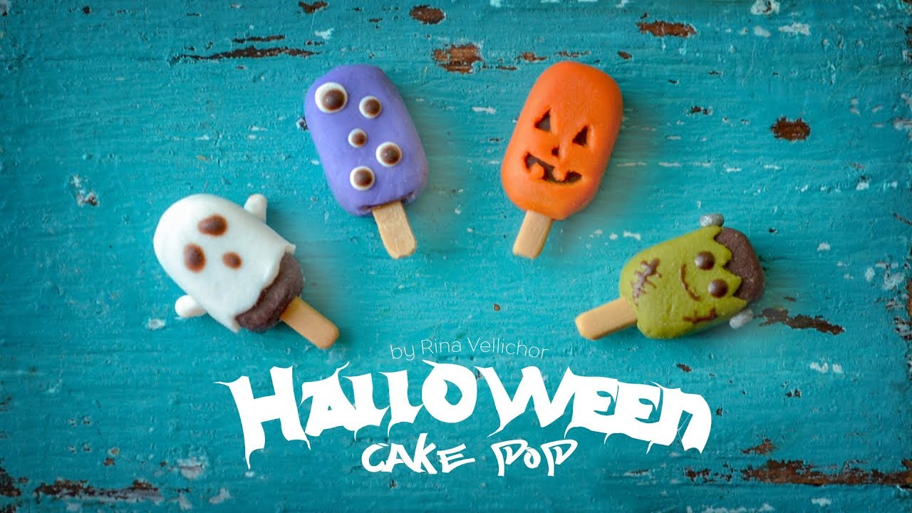 Diy Miniature Halloween Sweets Cake Pop Halloween Food Tutorial From Polymer Clay Mini Food Youtube